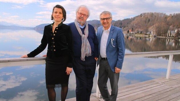 Werzer’s-Trio: Hans Werner Frömmel flankiert von Yasmin Stieber-Koptik und Wolfgang Haas (Bild: Conny de Beauclair)