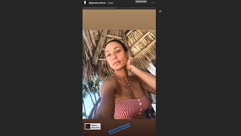 Lilly Becker ganz entspannt im Urlaub (Bild: instagram.com/lillybeckerofficial)