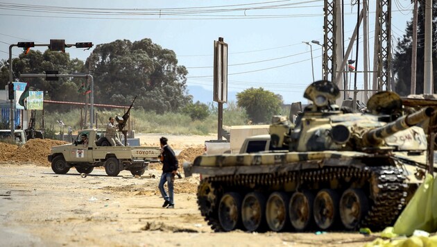 Kämpfe in der libyschen Hauptstadt Tripolis (Bild: AFP)