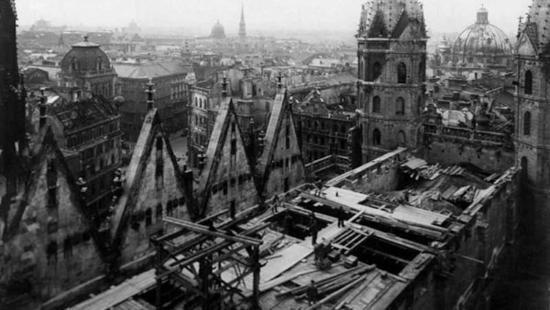 Teile der Kathedrale waren vor 75 Jahren, am 12. April 1945, ein Raub der Flammen geworden. (Bild: erzdioezese-wien.at)