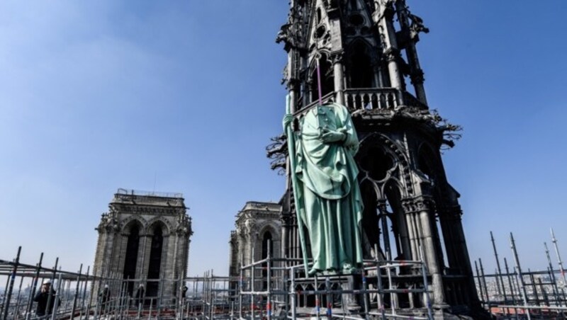 Als das verheerende Feuer ausbrach, fanden Renovierungsarbeiten in der Kathedrale Notre Dame statt. (Bild: AFP)