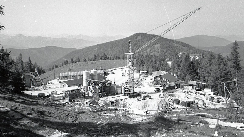 In den 1960er-Jahren wurde mit dem Bau der Talstation begonnen.  (Bild: Kaserer)