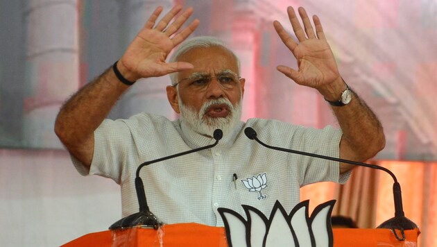 Indiens Premierminister Narendra Modi (Bild: AFP)