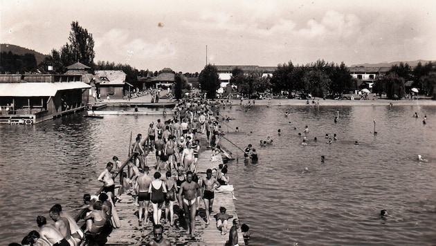 Im Jahr 1924 begann der Ausbau des Klagenfurter Strandbades. (Bild: TAÖ/AAvK)