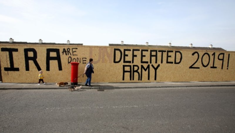 Ein IRA-Graffiti in Derry (Bild: AFP)