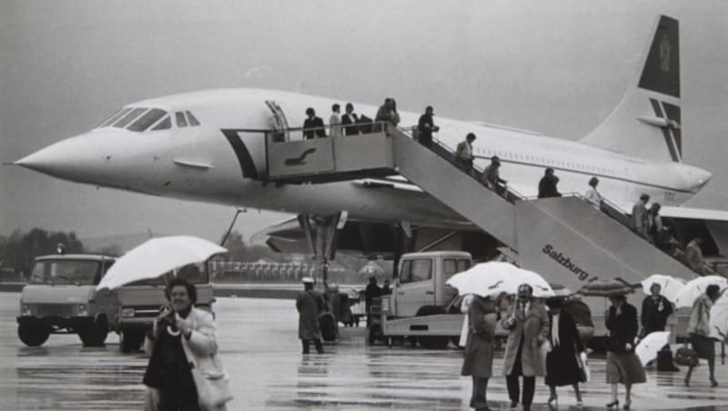 Die Concorde auf dem Salzburger Flughafen (Bild: Wolfgang Weber)