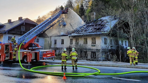 Brand in Fuschl (Bild: FF Fuschl)