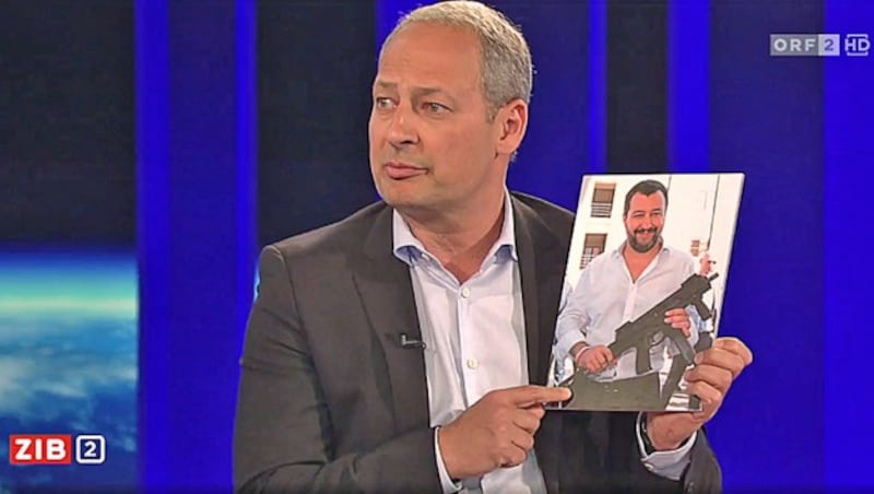 Schieder wetterte in der „ZiB 2“ gegen Italiens Innenminister Matteo Salvini (Bild: Screenshot/ ORF)