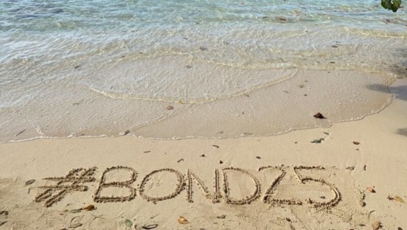 Der 25. Bond-Film wird auf einer Insel gedreht. (Bild: www.twitter.com)