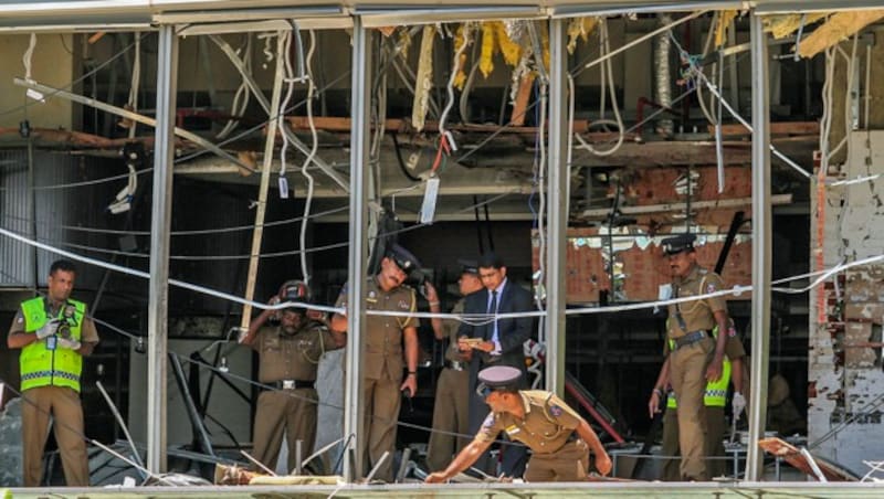 Schwere Verwüstungen im Shangri-La-Hotel (Bild: ASSOCIATED PRESS)