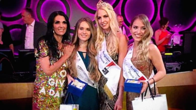 Beatrice Körmer (Mitte) gewann am Donnerstag den Titel zur Miss Vienna 2019 (Bild: krone.at, krone.at-Grafik)