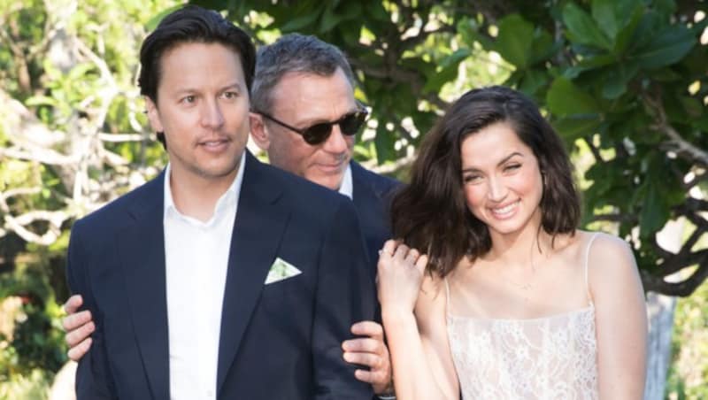 Cary Joji Fukunaga, Daniel Craig, Ana de Armas (Bild: Associated Press)