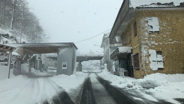 Auch am Plöckenpass schneite es heftig. (Bild: Hannes Wallner)