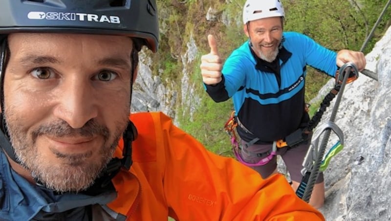 Bergselfie mit Horst Kaschnig (Bild: Wallner Hannes/Kronenzeitung)