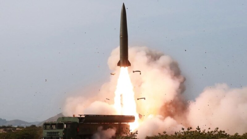 Raketentest in Nordkorea (Bild: AFP)