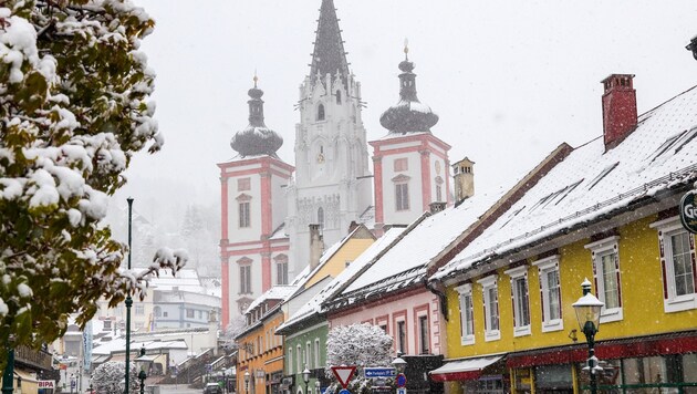 Schnee in Mariazell (Bild: lifepictures.at)