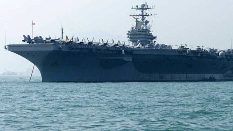 Der US-Flugzeugträger USS Abraham Lincoln (Bild: AFP/Samantha Sin)