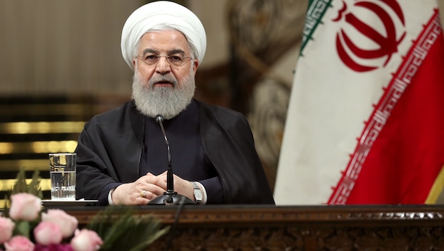 Die Rede von Präsident Hassan Rouhani wird mit großer Spannung erwartet. (Bild: APA/AFP/Iranian Presidency)