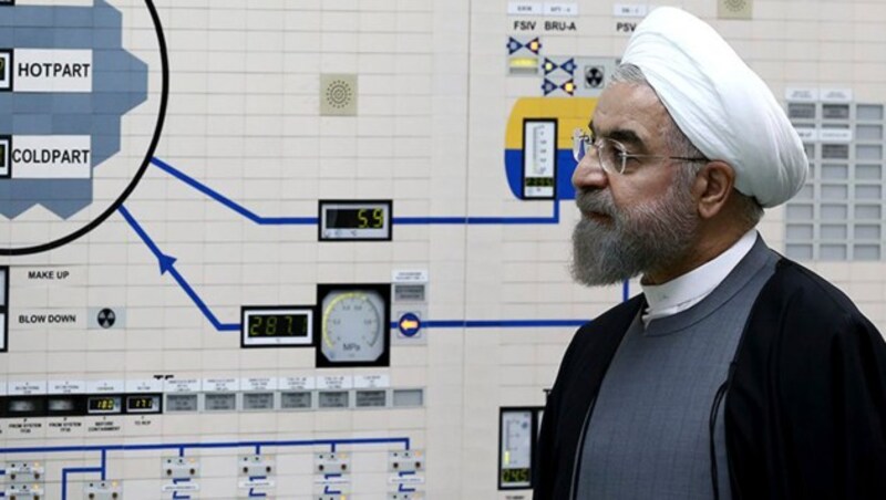 Irans Präsident Hassan Rouhani (Bild: AP)