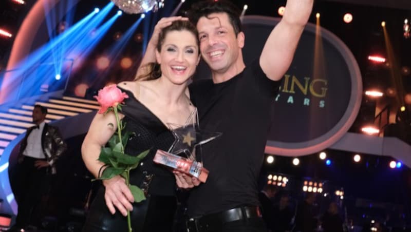 Lizz Görgl und Thomas Kraml holten sich den „Dancing Stars“-Stern. (Bild: ORF)