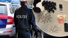 Die Polizei verschärft den Kampf gegen Drogen. Der Missbrauch von Rauschgift und Suchtmitteln aller Art hat seit der Corona-Krise unter Jugendlichen zugenommen. (Bild: LPD Wien, stock.adobe.com, Reinhard Holl, krone.at-Grafik)