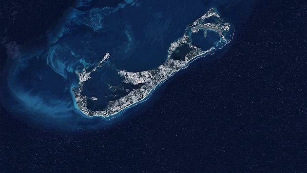 Die Bermudas auf einem Satellitenbild (Bild: U.S. Geological Survey)
