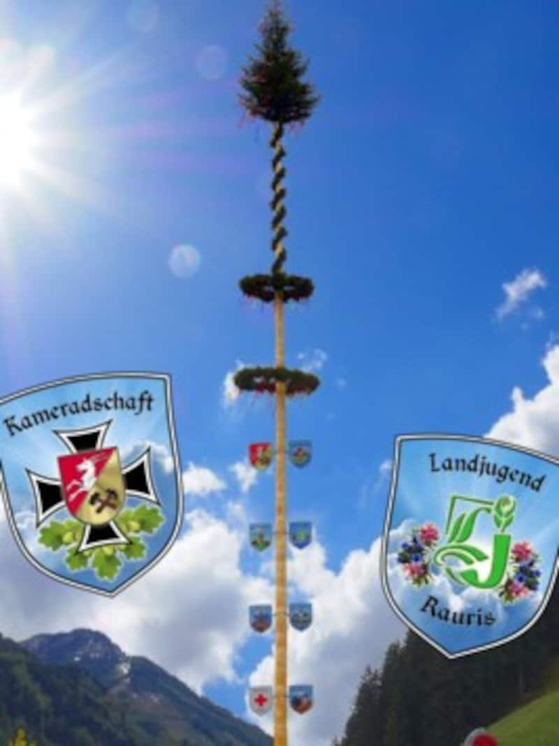 Der Maibaum in Rauris (Bild: Rauriser Vereine)