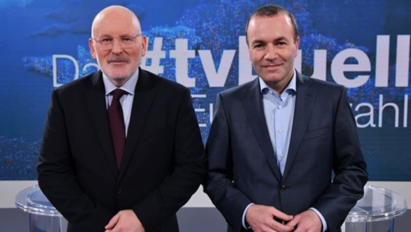 Frans Timmermans oder Manfred Weber? Wie wird der nächste EU-Kommissionschef heißen? (Bild: ORF)