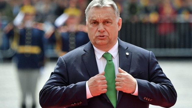 Ungarns Ministerpräsident Viktor Orban (Bild: APA/AFP/Daniel MIHAILESCU)