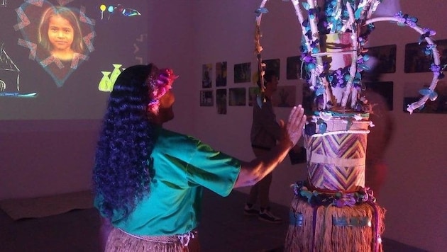 Eine STARTS-Anerkennung gibt es für das brasilianische Projekt Arte Electronica Indigena (Bild: AEC/Rosana Bernardo)