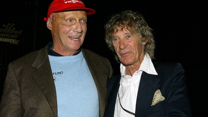 Arturo Merzario (re.) und Niki Lauda im Jahr 2006
