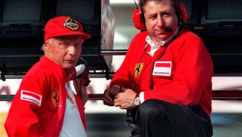 Niki Lauda, Jean Todt (Ferrari) (Bild: GEPA pictures)