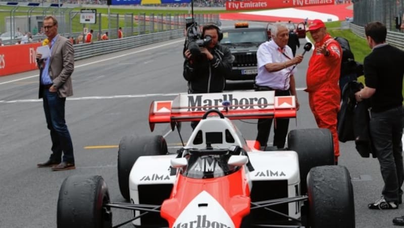 Niki Lauda beim Legendebrennen 2015 in Spielberg (Bild: Sepp Pail)