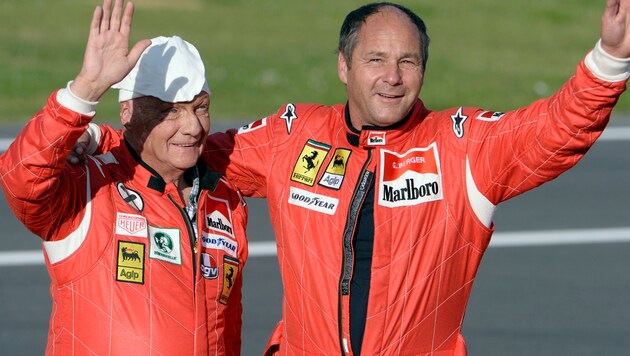 Niki Lauda (left) and Gerhard Berger (Bild: APA/HANS KLAUS TECHT)