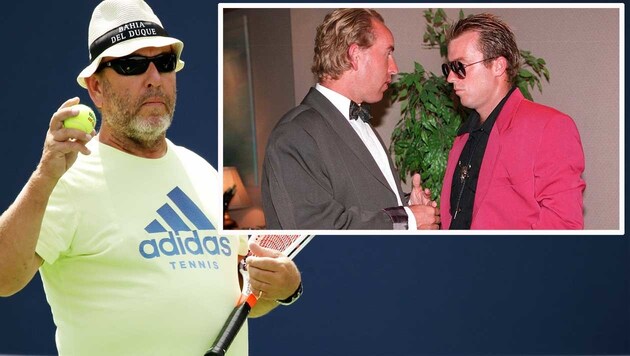 Günter Bresnik 2018 bei den US Open (li) und 1992 mit Horst Skoff (Bild: GEPA)