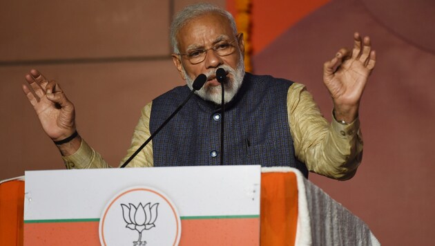 Indiens Premierminister Narendra Modi (Bild: APA/AFP/Prakash Singh)