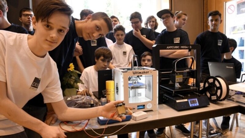 Das Siegerteam der Polytechnische Schule Schwaz (Bild: Andreas Fischer)