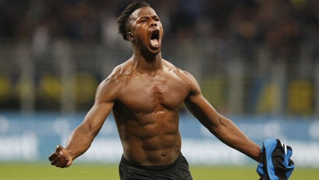 Der Jubel von Inter Mailands Keita Baldé (Bild: Associated Press)