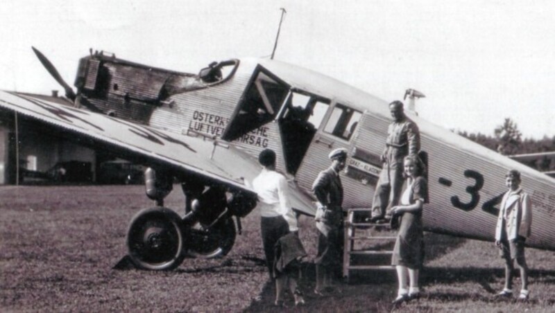 Junkers F 13 flog ab 1925 die Strecke Wien - Graz - Klagenfurt. (Bild: Sammlung Kubinzky)