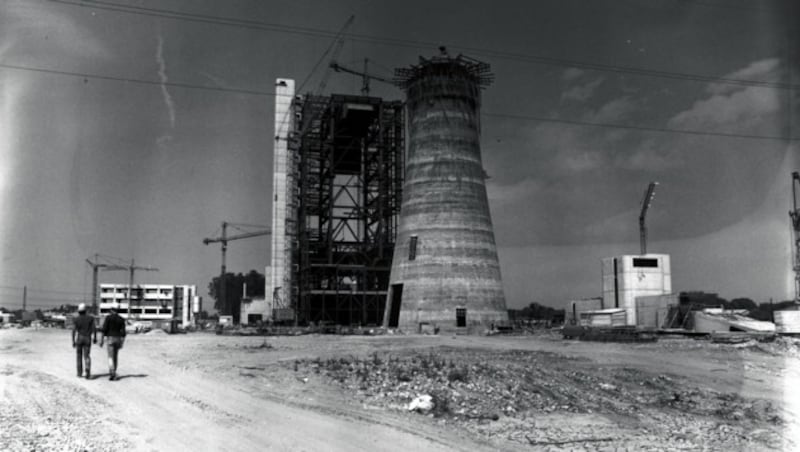 Von 1983 bis 1986 wurde das Kohlekraftwerk Mellach gebaut (Bild: Verbund)