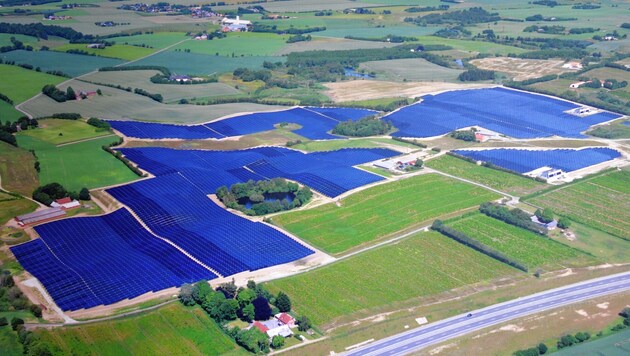 Riesen-Solarprojekt in Dänemark - ähnliches ist in der Steiermark geplant (Bild: Jauschowetz Christian)