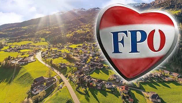 Die FPÖ-Ortsgruppe in der Kärntner Gemeinde Stall im Mölltal trat geschlossen aus der Partei aus. (Bild: Gemeinde Stall, facebook.com, krone.at-Grafik)