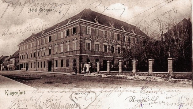 Im Hotel Grömmer auf der Geyerschütt richtete Spenglermeister Köstner das erste Klagenfurter Kino ein. (Bild: TAÖ/AAvK)
