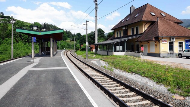 Bahnhof in Leogang (Bild: Roland Hölzl)