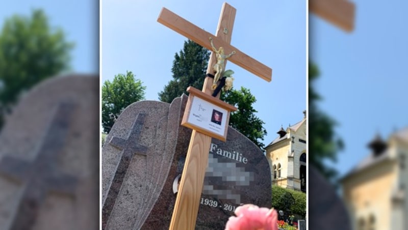 Brigitte G. wurde bereits bestattet, am Friedhof von Waldhofen (OÖ). (Bild: krone.at, krone.at-Grafik)