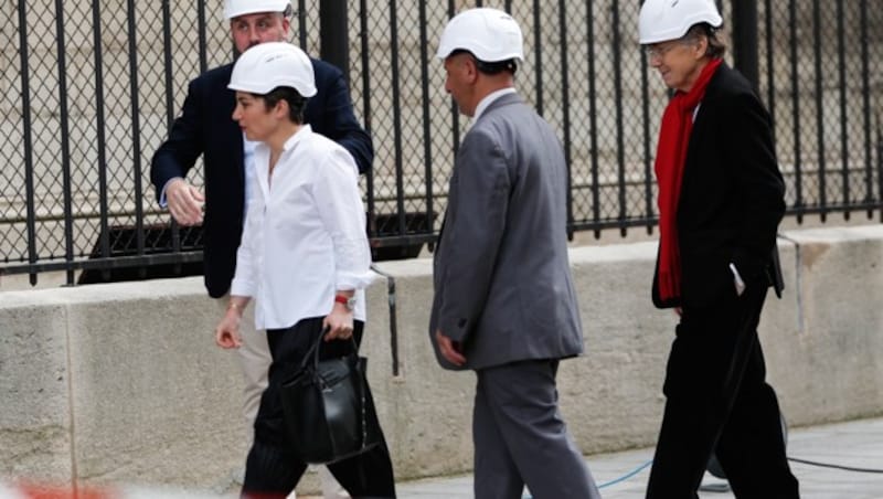 Auch Architektin Charlotte Hubert nahm an der Messe teil. (Bild: APA/AFP/Zakaria Abdelkafi)