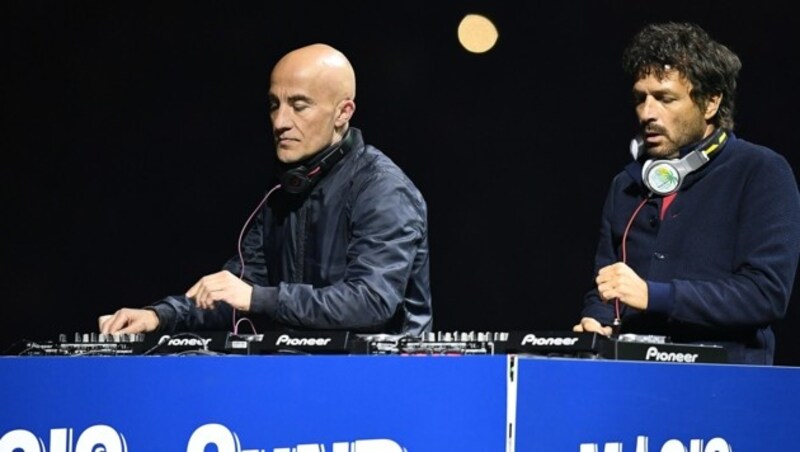 Das französische DJ-Duo Cassius Philippe Zdar (rechts) and Hubert Boombass (Bild: AFP)