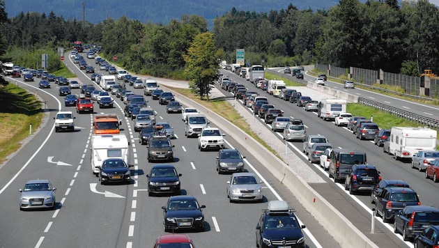 Staumanagement auf der Autobahn als Hauptaufgabe (Bild: Markus Tschepp)