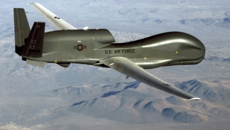 Eine Drohne des betroffenen Modells Global Hawk (Bild: APA/AFP/US AIR FORCE/HANDOUT)