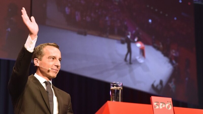 Wahlkampfauftakt der SPÖ im Jahr 2017 - damals mit dem Spitzenkandidaten Christian Kern (Bild: APA/HANS PUNZ)